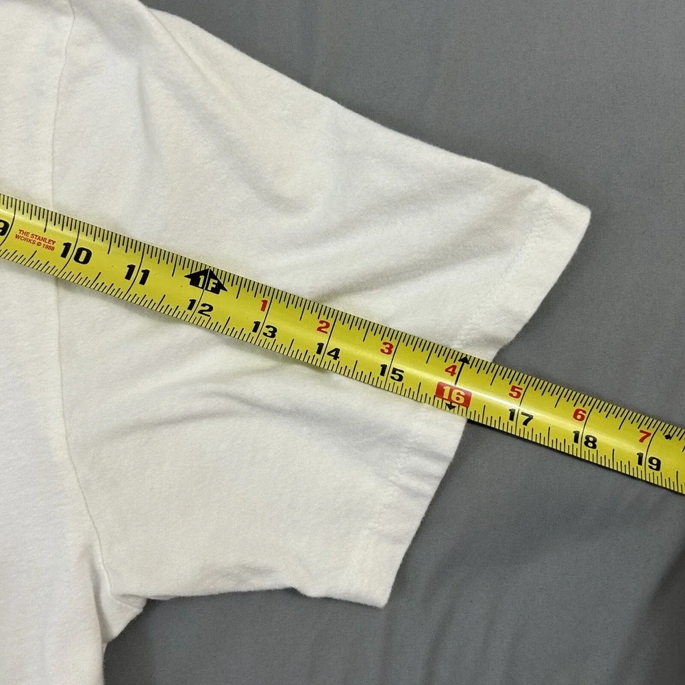 True‎ Religion T-Shirt Men's White Large Cotton Graphic Print Short Sleeve Stack